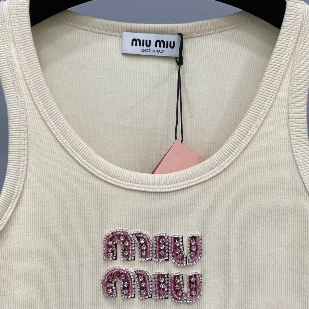 Miu Miu Women's Fashion Casual Sports Short Vest - Picture 6 of 7